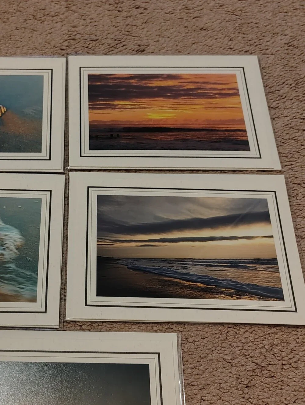 Set Of 8 New Blank-inside Beach Greeting Cards